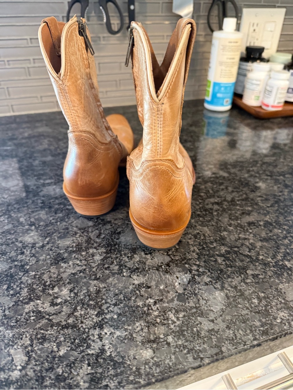 Cleo + Wolf Fern Western Booties in Honey Tan - Picture 6 of 7